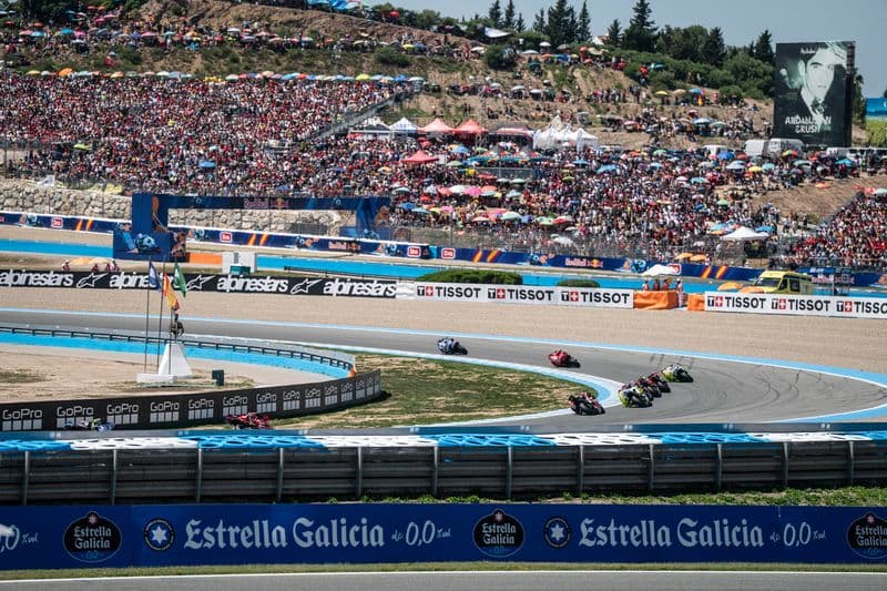 El presidente de la Junta, Juanma Moreno, ha anunciado que Jerez seguirá acogiendo el Gran Premio de España de Motociclismo hasta el año 2031 gracias al acuerdo al que se ha llegado con Dorna Sports, 
