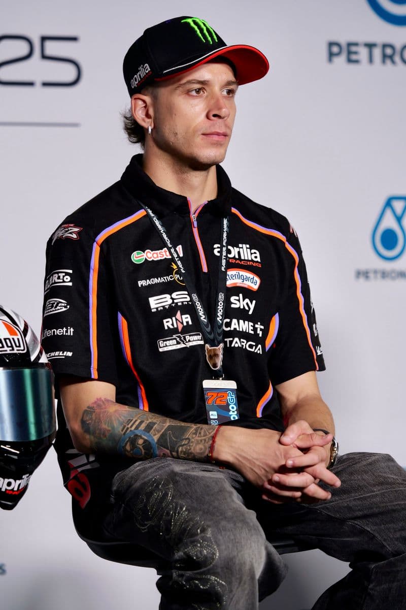 Marco Bezzecchi at the 2025 Malaysian motorcycle Grand Prix